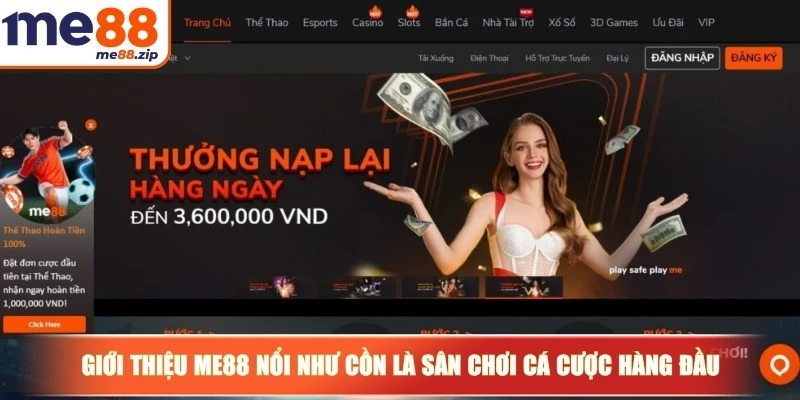 Giới thiệu Me88 nổi như cồn là sân chơi cá cược hàng đầu