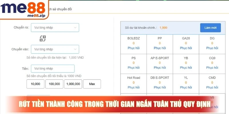 Rút tiền thành công trong thời gian ngắn cần tuân thủ quy định